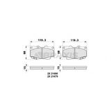 Toyota Ticarı On Fren Balatası Toyota Hilux Vigo 4x4 06-11 - Braxıs Ab0292