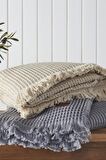 EcoCotton Seren Antrasit Organik Pamuk Pike160*220