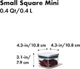 OXO POP SAKLAMA KABI KARE MINI 0.4 LT 11236700