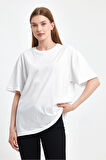 Sportuel Oversize Kadın Tişört P-008393