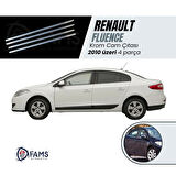 Renault Fluence Krom Cam Çıtası 4 Prç. 2010 Ve Üzeri P. Çelik Uyumlu