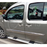 Renault Kangoo Krom Cam Çıtası 4 Prç. 2008 Üzeri P. Çelik