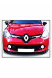 Renault Clio 4 Krom Ön Panjur 2 Parça 2012 -2019 Arası Uyumlu P.çelik