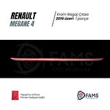 Renault Megane 4 Krom Bagaj Alt Çıtası 2016 Üzeri P. Çelik Sedan Uyumlu