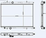 Psa Motor Su Radyator P307 C4 1,4 Hdi / 2,0 Klimalı Partner II Berlingo II Xsara II Xsara Picasso Klimal - Kale 2045011ab
