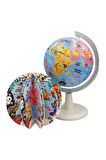 20CM KIDS LEGENDARY PIRATES GLOBE + BOOK + USB