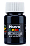 NOVA COLOR AKRİLİK BOYA SİYAH 30 CC