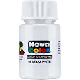 Nova Color Akrilik Boya 30 Ml Beyaz - 4 adet