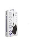 Samsung Galaxy S23 Uyumlu 65W Super Fast Sarj Aleti + Kablo, 3 Girisli USB + Cift PD Type-C Hizli Sarj