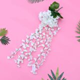 Yapay Çiçek Sarkan Ortanca Çiçeği 60 cm BEYAZ