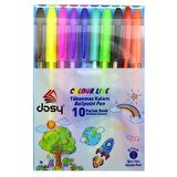 Dosy Colorline Tükenmez Kalem 0.7 Mm 10 Lu Set Blisterli