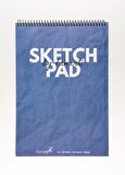 Fanart Academy Üstten Spiralli A4 Sketch Pad 80gr 50yp  - Akdeniz Mavisi