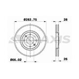 Psa On Fren Disk Aynası Xantıa P406 Xu10j4r / Ew10j4 (2,0 16v) 2,2hdi 16v Es9j4s (3,0 V6 24v) / (95 ) Ha - Braxıs Ae0090