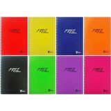 Keskin Color A5 Plastik Kapak 80 Yaprak Spiralli Çizgisiz Defter