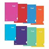 Spiralli Cool A4 72 Yaprak Kareli PP Kapak Defter Keskin Color