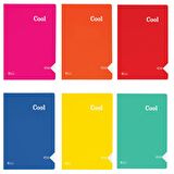 Keskin Color Cool PP Kapak Dikişli Kareli Defter A4 40 Yaprak 321802-99