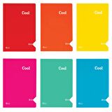 Keskin Color Cool PP Kapak Dikişli Çizgili Defter A4 80 Yaprak 321851-99
