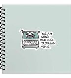 Keskin Color Sticker Defter Hisli Şeyler 16x15 50 Yp. Çizgili Stickerli Defter Yazsan Gönül Razı Değil Yazmasam Olmaz