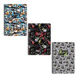 Keskin Cool Boys Pp.Kapak Spiralli Defter A4 80yp.Çizgili 333161-99