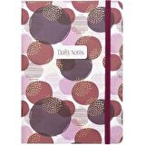 Keskin Color A5 Çizgili Defter Daily Notes Bubbles - Mor