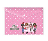 Keskin Color Best Friends Çıtçıtlı Dosya A4 - 2 adet Lisanslı Orjinal