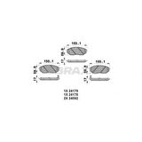 Kia On Fren Balatası Kia Sorento 2.5 Crdi 02-09 140hp 170hp - Braxıs Ab0204