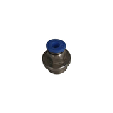 Pnömatik Metal Düz Erkek Rekor 1/4" 4mm