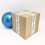 Gymo Cimnastik Topu 18cm Simli Mavi