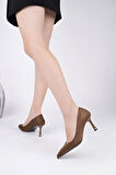 Ucu Metal Detay İnce Topuk Kadın Stiletto MKS555