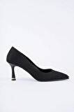 Ucu Metal Detay İnce Topuk Kadın Stiletto MKS555