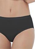 The DON Mid Rise Brief Kadın Slip Siyah