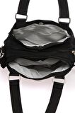 Krinkıl Kumaş Kadın Çantası Smart Bags 1125 Siyah