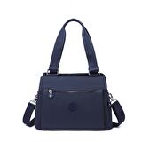 Krinkıl Kumaş Kadın Çantası Smart Bags 1125 Lacivert
