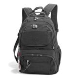 BÜYÜK BOY Krinkıl Kumaş Sırt Çantası Smart Bags 1215 Siyah