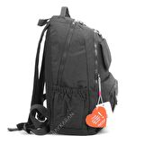 BÜYÜK BOY Krinkıl Kumaş Sırt Çantası Smart Bags 1215 Siyah