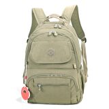 BÜYÜK BOY Krinkıl Kumaş Sırt Çantası Smart Bags 1215 A Kahve
