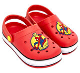 Erkek Çocuk Örümcek Adam Baskılı Işıklı Kaymaz Taban Terlik Havuz Plaj Sandaleti  