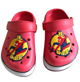 Erkek Çocuk Örümcek Adam Baskılı Işıklı Kaymaz Taban Terlik Havuz Plaj Sandaleti  