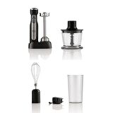Arzum AR1127 Freestick Şarjlı El Blender Seti - Siyah