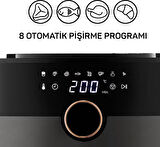 Arzum AR2074-B 6 lt Yağsız Airfryer Bronz - Siyah