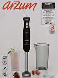 Arzum AR1139-S 1500 W El Tipi Mikser Siyah