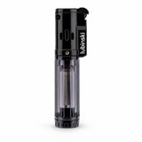 Lubinski Basic Slim Tek Torch Puro Çakmağı Siyah LB-206