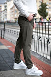 Bel Lastik İpli Kumaş Jogger