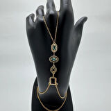 Gold Trend Renkli Taşlı Şahmeran - Gold