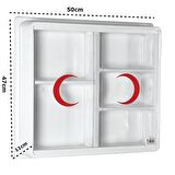Büyük Plastik Ecza Dolabı 50cm x 47cm x11cm 157