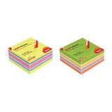 Noki Memo Neon Yapışkanlı Küp Blok 75 x 75 mm 2'li Havai-Gizemli
