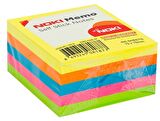 Noki Memo Stick 75x75 mm 400 Yaprak Neon Yapışkanlı Not Kağıdı 