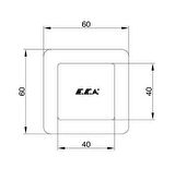 Eca Caro Ankastre Ara Kesme Valfi Mat Siyah (G 1/2") 102151033C1
