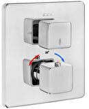 ECA Termostatik Ankastre Banyo Bataryası Sıva Üstü 2 Yollu 102167216-KDE
