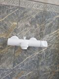 Eca Myra Mat Beyaz Banyo Duş Bataryası 102102470C4